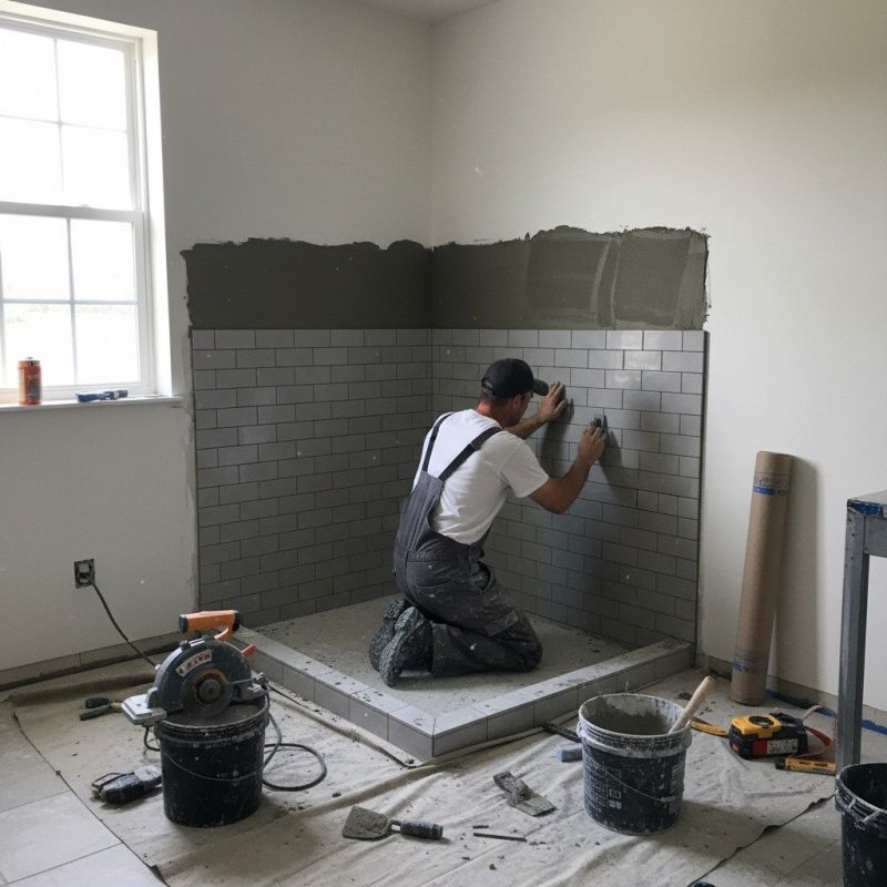 Bathroom Drain Installation detail